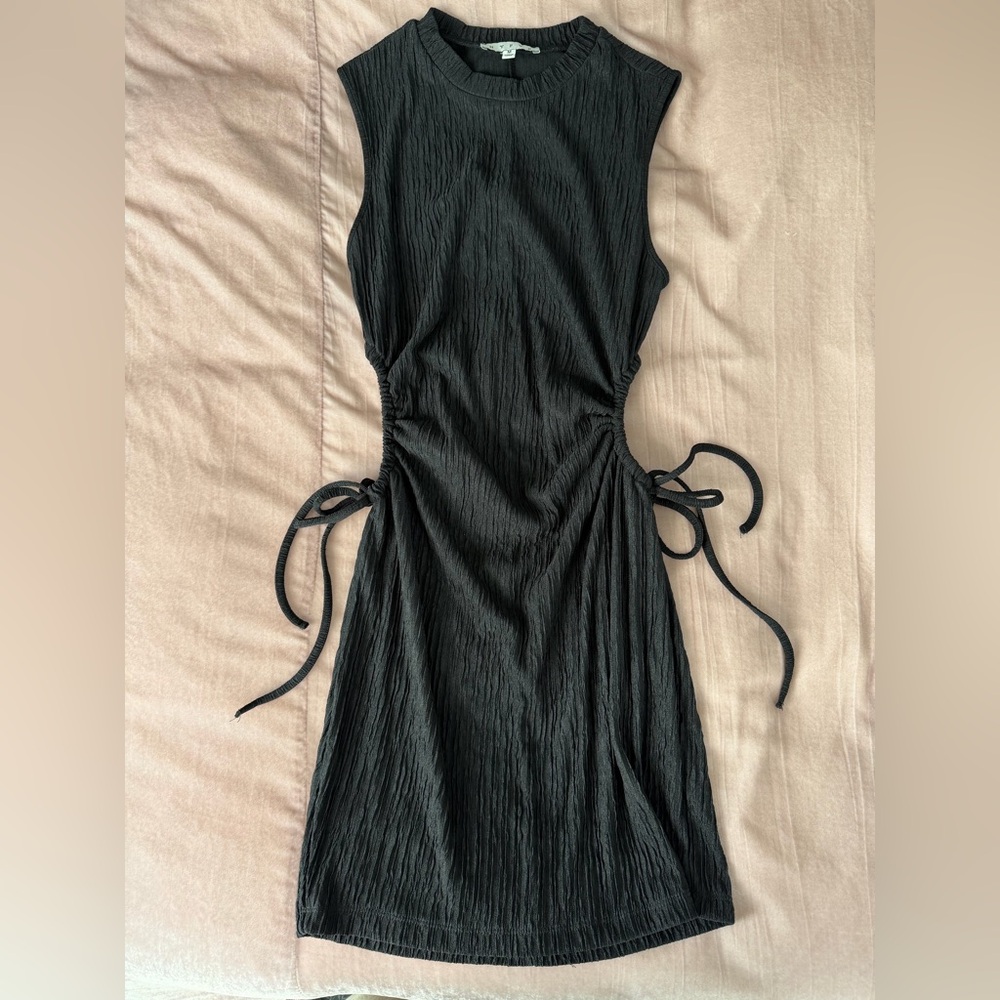 Black bodycon dress with cutouts